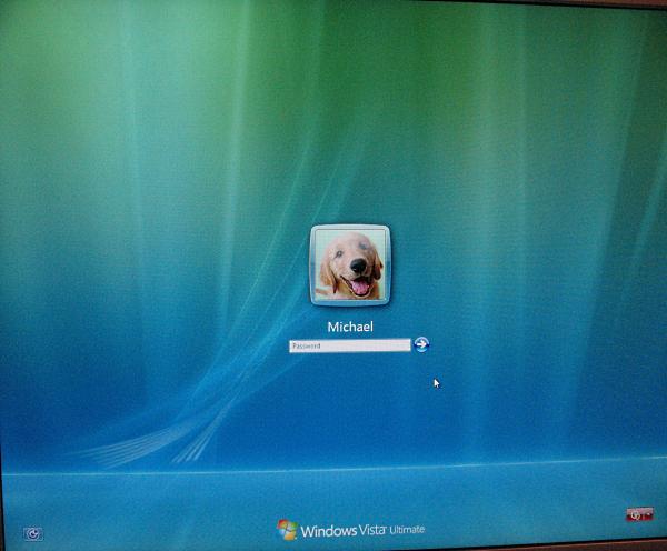 logon screen